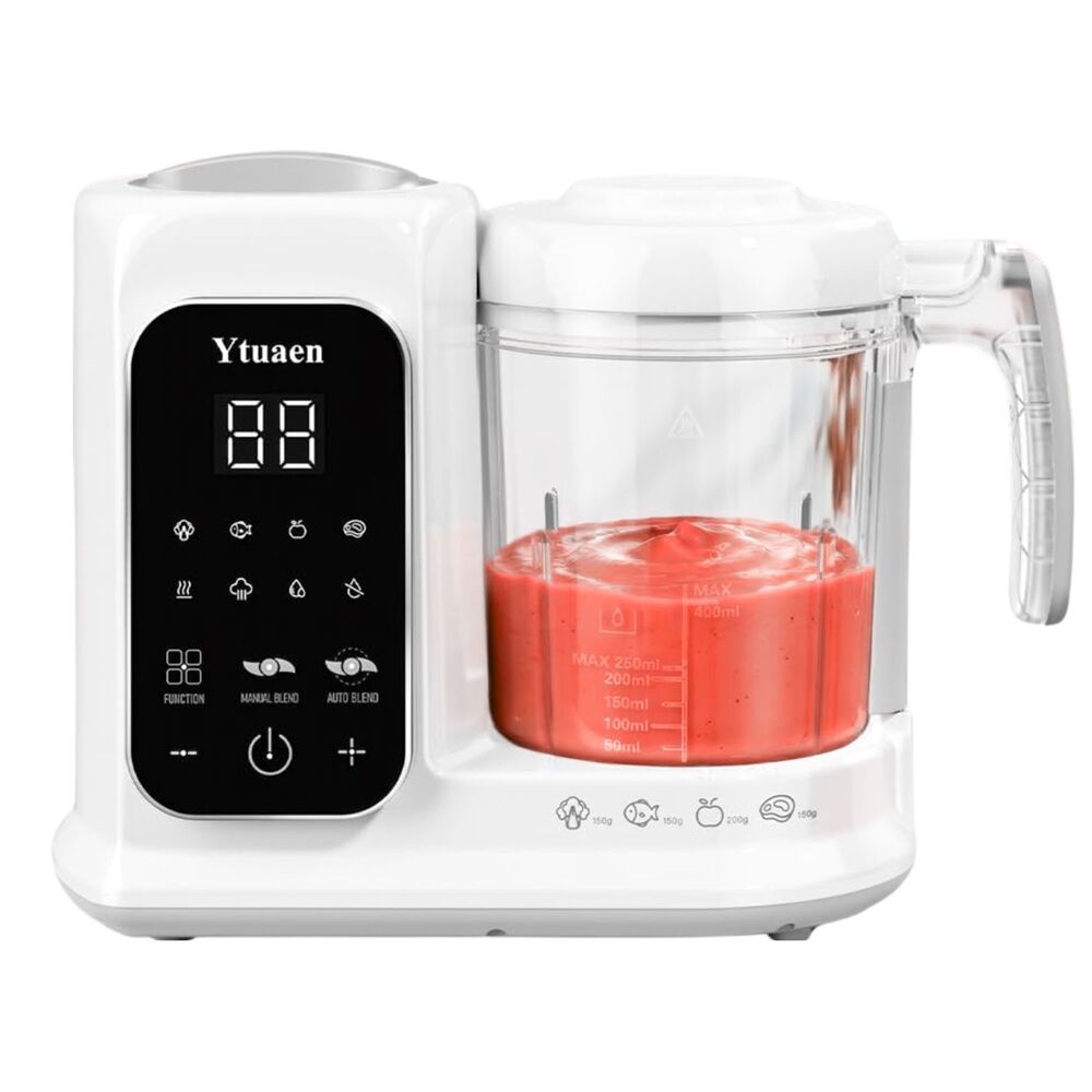 Ytuaen Baby Food Maker with Large Steamer Basket Onestep Processor BPA Free